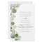 Budget Eucalyptus Greenery Wedding Invitations
