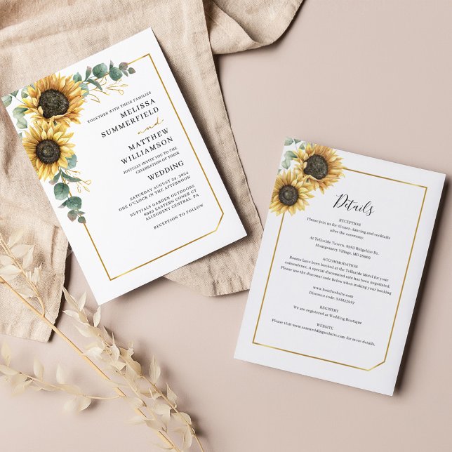 Budget Eucalyptus Sunflower All In One  Wedding (Creator Uploaded)