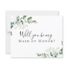 BUDGET Eucalyptus Will You be My Maid of Honour?