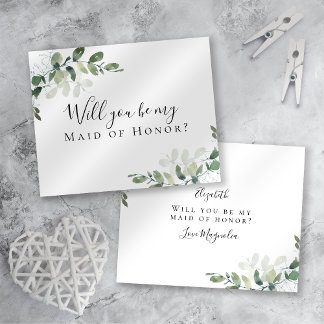 BUDGET Eucalyptus Will You be My Maid of Honour?