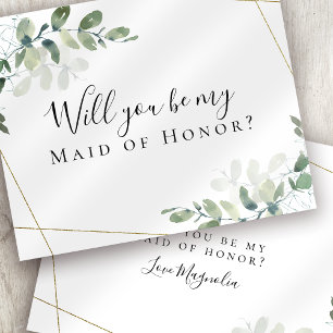 BUDGET Eucalyptus Will You be My Maid of Honour?