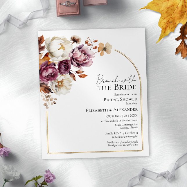 Budget Fall Brunch with the Bride Invitations (Creator Uploaded)