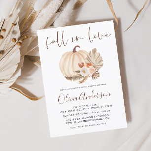 Budget Fall in Love Bridal Shower Terracotta Flyer