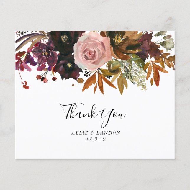 BUDGET Fall Thank You Card (Front)