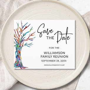 Budget Family Reunion Save The Date Announcement