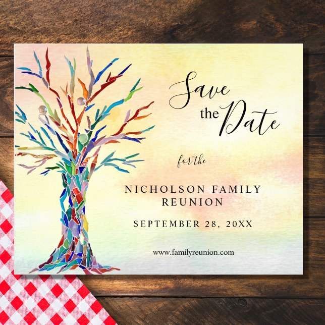 Budget Family Reunion Save The Date Announcement Flyer (Creator Uploaded)