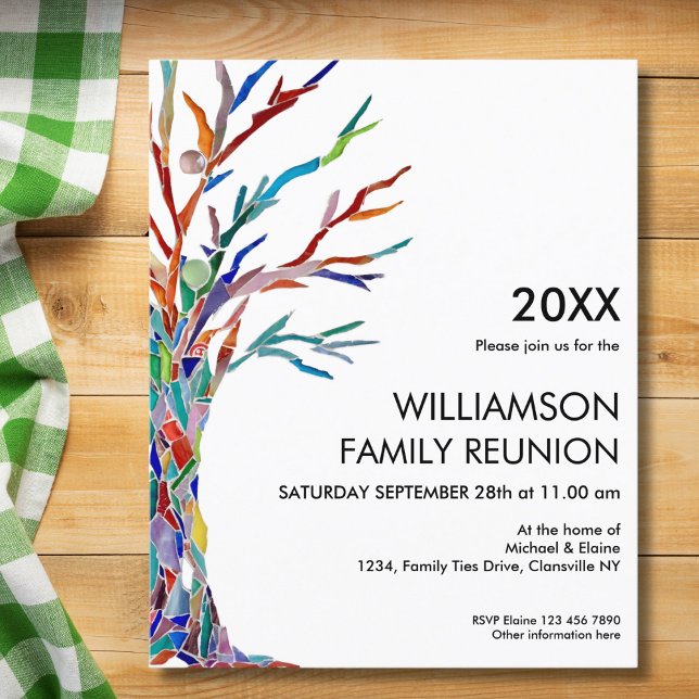Budget Family Tree Family Reunion Invitation (Creator Uploaded)