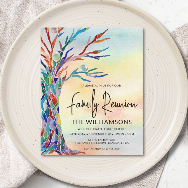Budget Family Tree Family Reunion Invitation (Creator Uploaded)