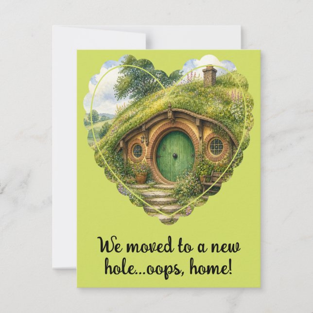 Budget Fantasy-Inspired Change of Address Card (Front)