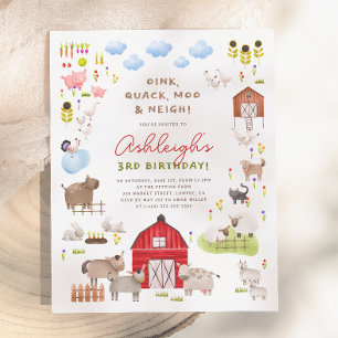Budget Farm Animals Barnyard Birthday Party