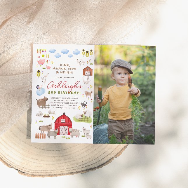 Budget Farm Animals Bash Photo Birthday Party (Creator Uploaded)