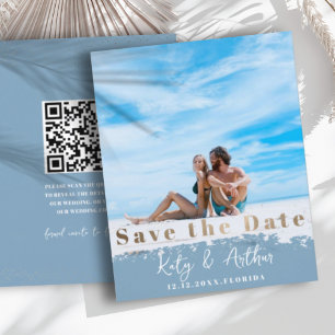 Budget Faux Gold Save the Date Photo