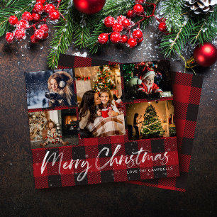 Budget Faux Snow & Buffalo Check 5 Photo