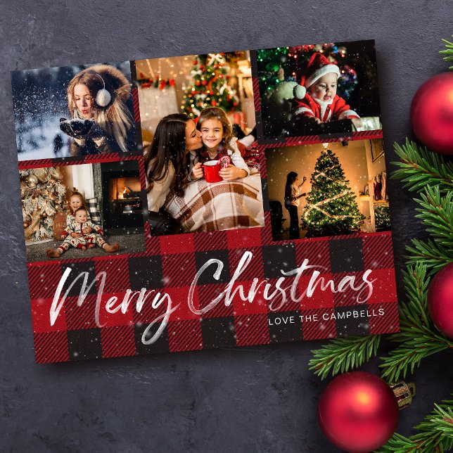 Budget Faux Snow & Buffalo Check 5 Photo Flyer (Creator Uploaded)
