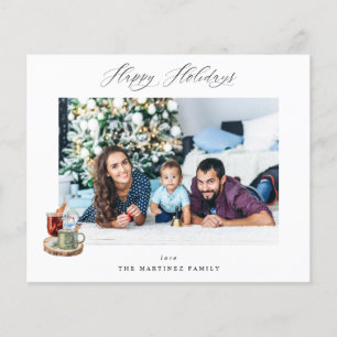 Budget Festive Happy Holidays Photo - Holly Berry Flyer