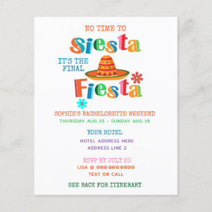 Budget Final Fiesta Itinerary Bachelorette Party
