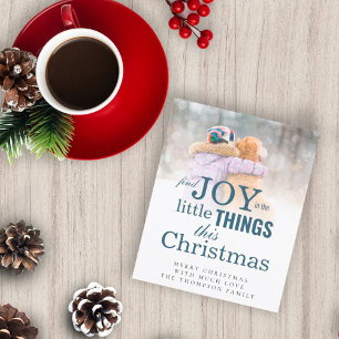 Budget Find Joy Little Things Photo Christmas Card