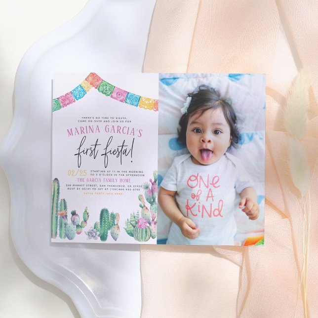 Budget First Fiesta Cute Girl Birthday Party Photo (Creator Uploaded)