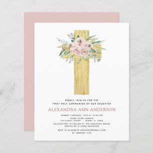 Budget First Holy Communion Pink Dusty Rose