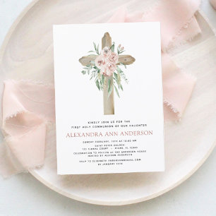 Budget First Holy Communion Pink Dusty Rose