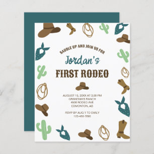 Budget First Rodeo Birthday 1st Cowboy Western