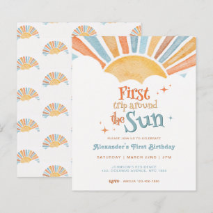 Budget First Trip Around the Sun Sunshine Birthday