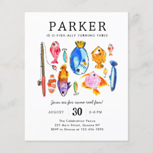 Budget Fishing Rod Reel Fun Fish Fishing Birthday