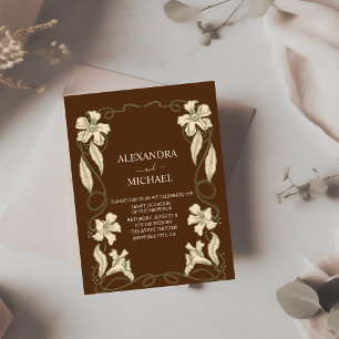 Budget Floral Art Nouveau Wedding