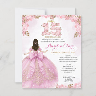 BUDGET Floral Blush Dress Coquette Quinceanera