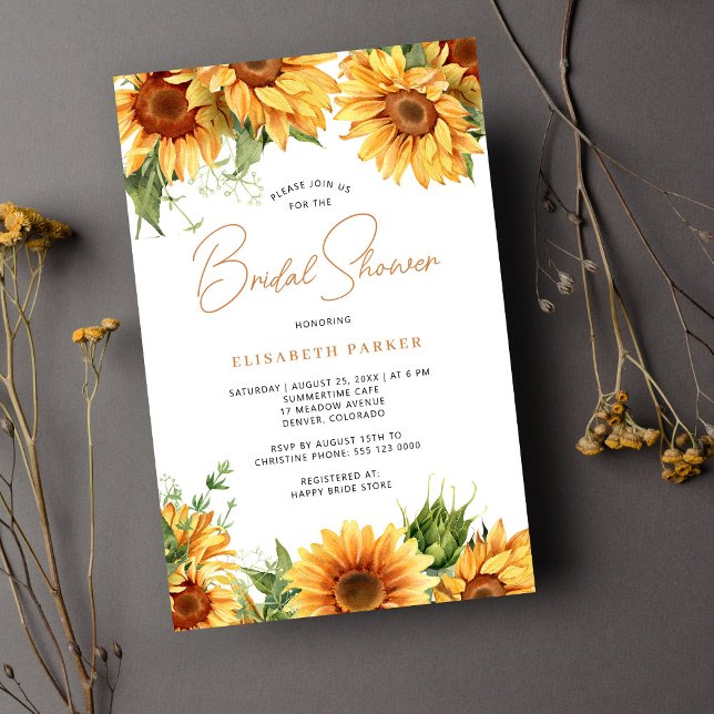 Budget floral botanical bridal shower invitation (Creator Uploaded)