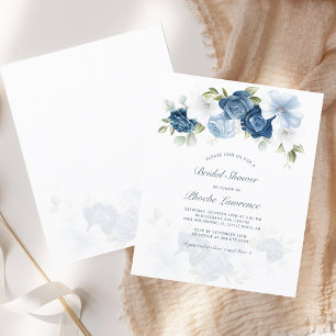 Budget Floral Bridal Shower Invitation
