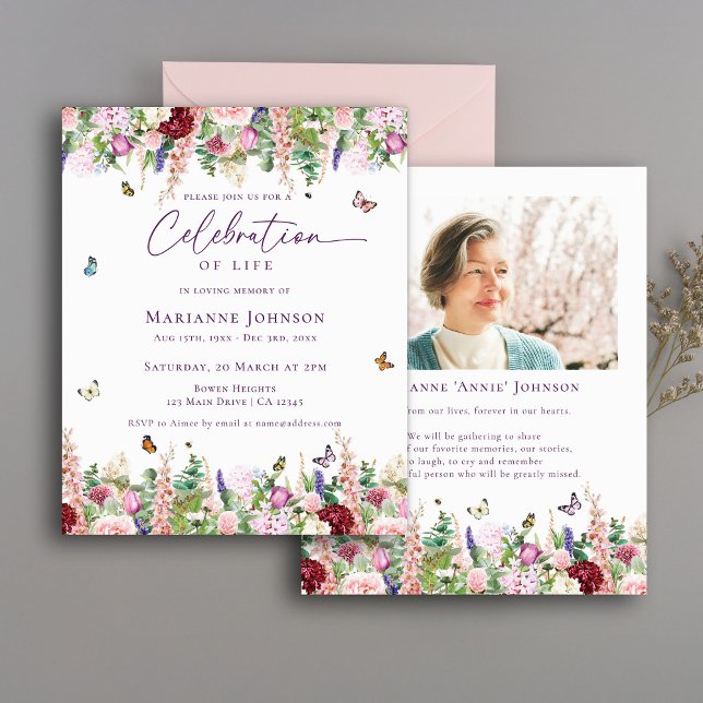 Budget Floral Butterflies Celebration of Life (Creator Uploaded)