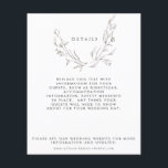 Budget Floral Details Card<br><div class="desc">This timeless,  romantic design features a floral bouquet with soft colours and botanical accents. All aspects of this design can be edited (font,  text size,  or floral accents moved/removed) to fit your needs. Please contact me if you need help with this design.</div>