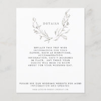 Budget Floral Details Card
