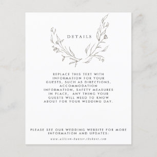 Budget Floral Details Card