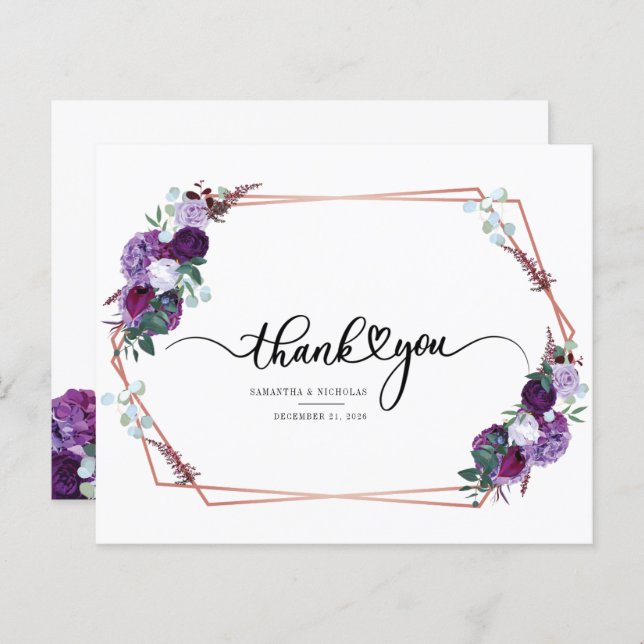 Budget Floral Geometric Frame Rustic (Front/Back)