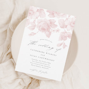 Budget Floral Script Pink Wedding