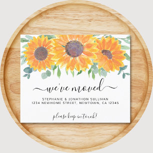 Budget Floral We've Moved Moving Announcement