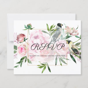 BUDGET/Flowers RSVP Card
