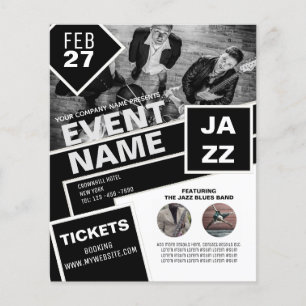 BUDGET Flyer FREE Design Help Entertainment Theme