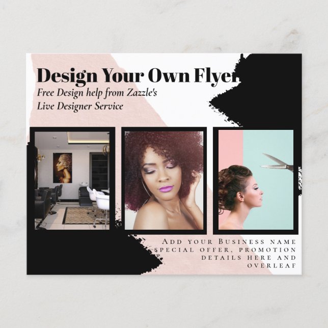 BUDGET Flyer FREE Design Photo Templates Abstract (Front)