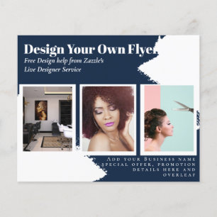 BUDGET Flyer FREE Design Template Abstract Blue