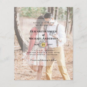 Budget Flyer Paper Photo Wedding