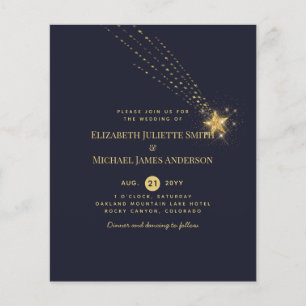 Budget Flyer Paper Starry Night Wedding