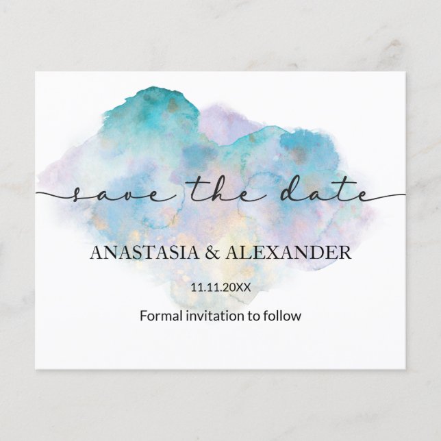 BUDGET/flyer. Save the date. Flyer (Front)