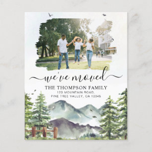 BUDGET Forest Mountain We've Moved Photo Moving