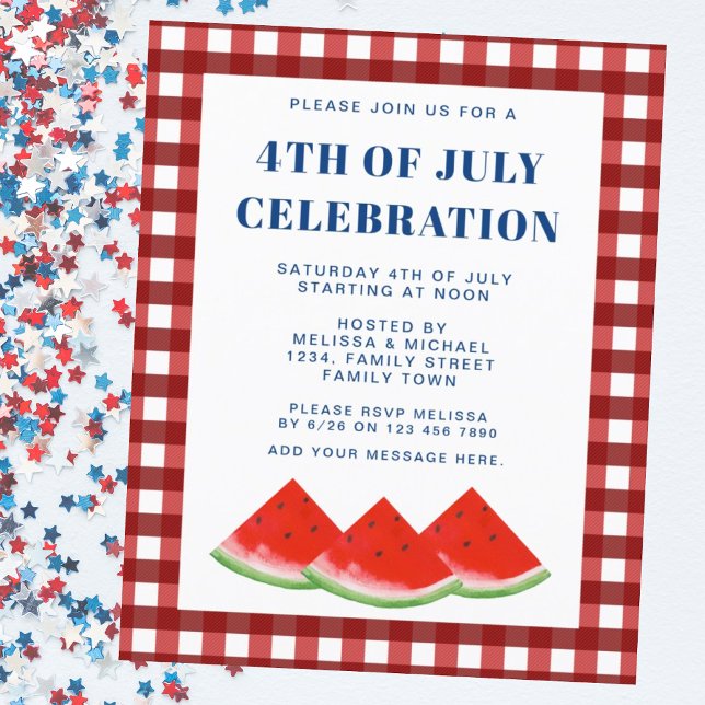 Budget Fourth Of July Celebration Invitation  (Creator Uploaded)
