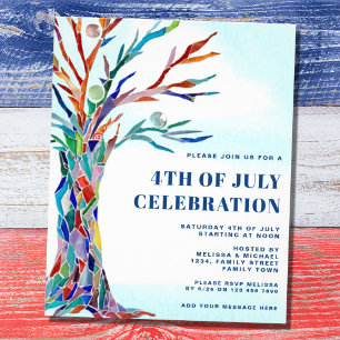 Budget Fourth of July Celebration Invitation Flyer