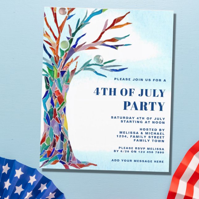 Budget Fourth of July Party Invitation. (Creator Uploaded)