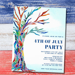 Budget Fourth of July Party Invitation  Flyer